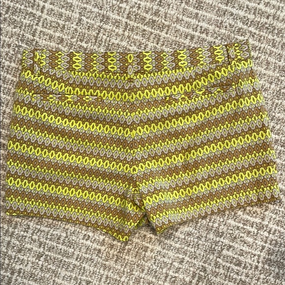 Joe Fresh Women's Patterned Shorts - Yellow and Brown - Picture 3 of 5